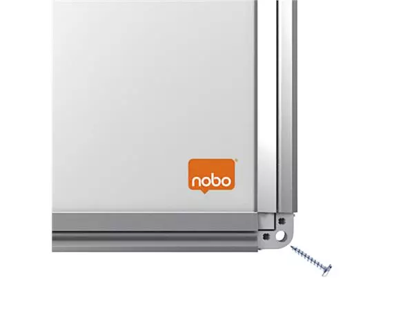 Een Whiteboard Nobo Premium Plus 710x400mm emaille koop je bij "De Waal" Kantoor Efficiency