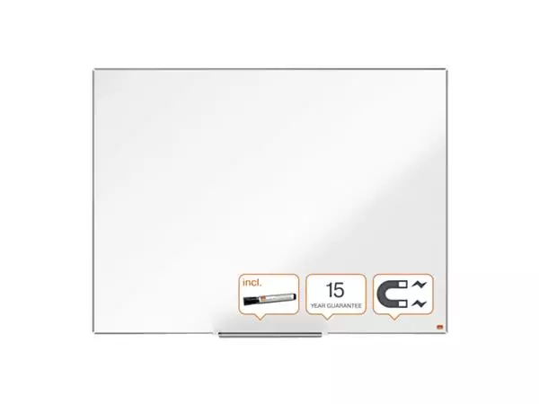 Een Whiteboard Nobo Impression Pro 90x120cm staal koop je bij Clippz! Office Supplies