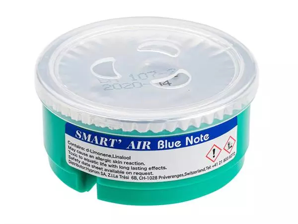 Een Luchtverfrisser Cleaninq Blue Note navulling gel koop je bij Den Otter Kantoorpartners B.V.