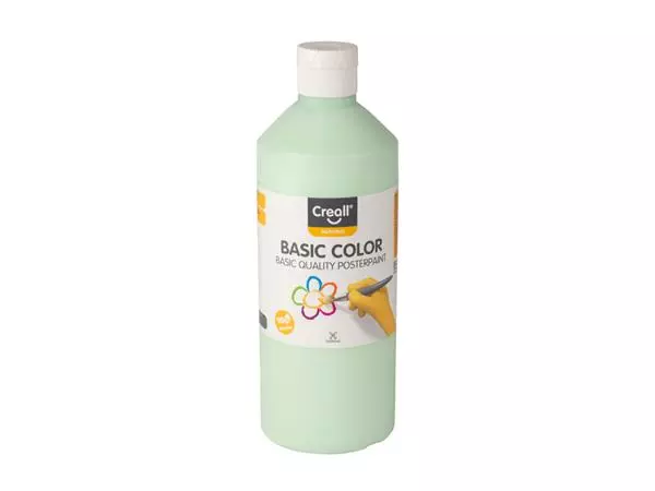 Een Plakkaatverf Creall basic pastel groen 500ml koop je bij Kantoorboekhandel Van Atten