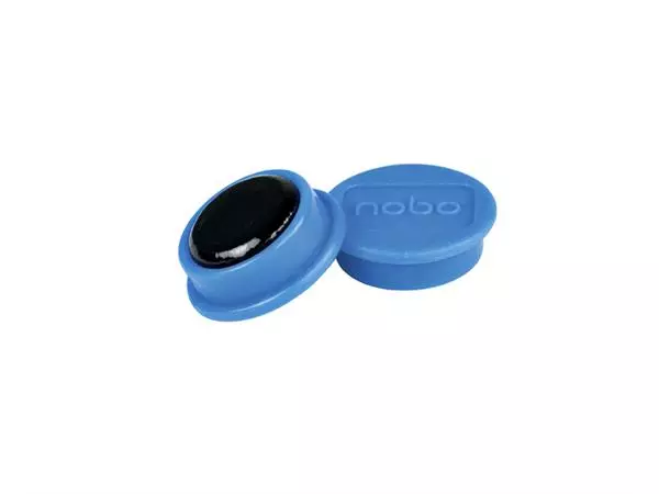 Een Magneet Nobo 13mm 100gr blauw koop je bij Egner kantoorspecialisten