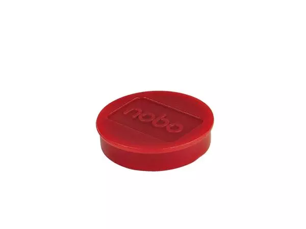 Een Magneet Nobo 32mm 800gr rood koop je bij "De Waal" Kantoor Efficiency