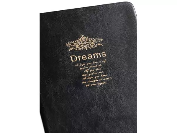 Een Notitieboek Kalpa Dreams 214x145x40mm blanco zwart koop je bij Kantorice office & business supplies