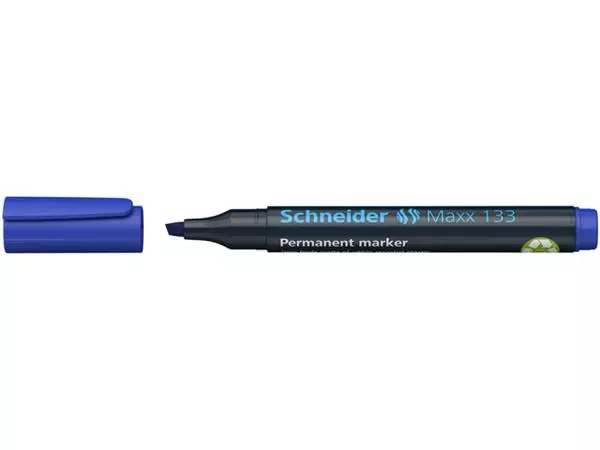 Een Viltstift Schneider Maxx 133 beitel 1-4mm blauw koop je bij Kantorice office & business supplies