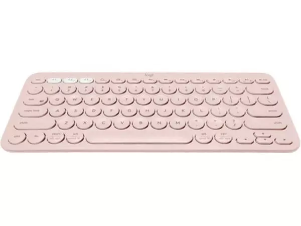 Een Toetsenbord Logitech K380 Bluetooth QWERTY rose koop je bij De Rijk Kantoorshop