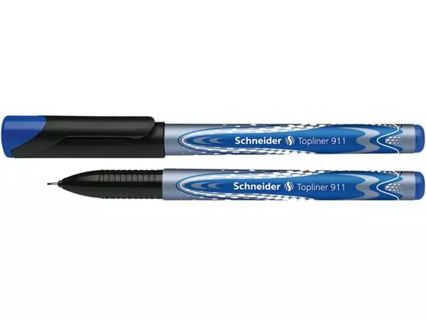 Een Fineliner Schneider Topliner 911 0.4mm blauw koop je bij Supply Mij