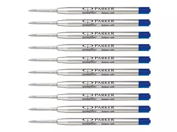 Een Balpenvulling Parker Quinkflow medium blauw blister à 10 stuks koop je bij Sysdicom BV