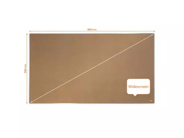 Een Prikbord Nobo Impression Pro Widescreen 50x89cm kurk koop je bij De Joma BV