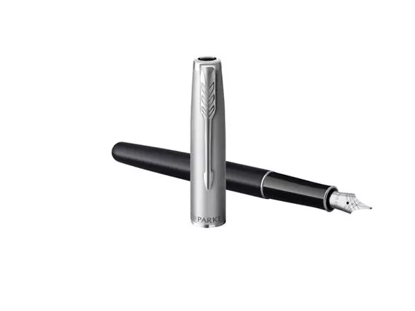 Een Vulpen Parker Sonnet Essential black lacquer CT medium koop je bij Kantorice office & business supplies