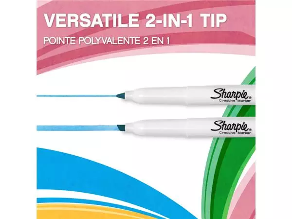 Een Markeerstift Sharpie S-note assorti blister à 4 stuks koop je bij Draais.com