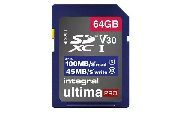 Een Geheugenkaart Integral SDHC-XC 64GB koop je bij Company Supplies