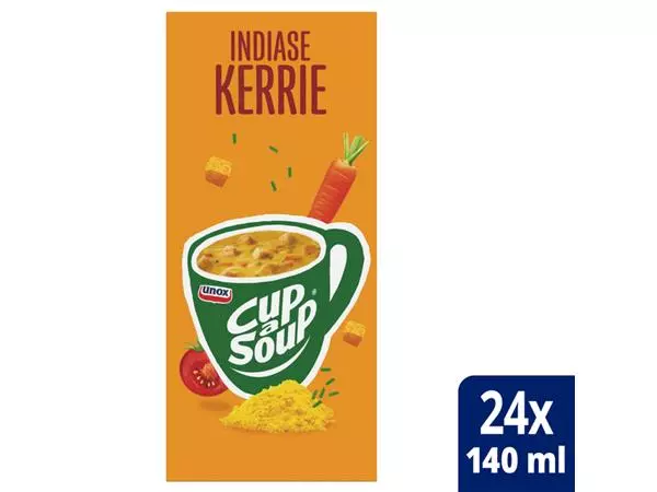 Een Cup-a-Soup Unox Indiase kerrie 24x140ml koop je bij Heering Office