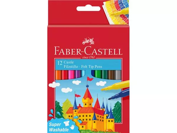 Een Kleurstift Faber-Castell assorti set à 12 stuks koop je bij De Joma BV