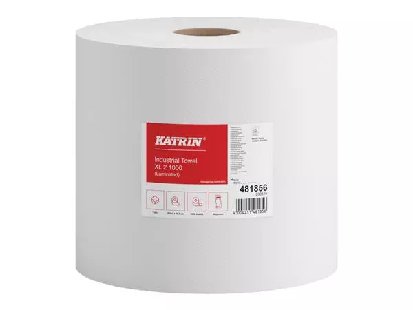 Een Poetspapier Katrin XL 2-laags 360m wit 481856 koop je bij Kantorice office & business supplies