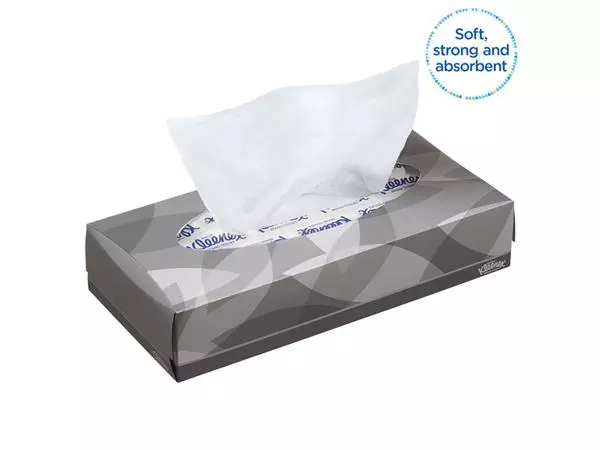 Een Facial tissues Kleenex standaard 2-laags 21x100stuks wit 8835 koop je bij Deska Alles voor Kantoor