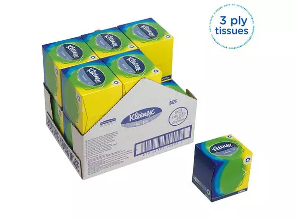 Een Facial tissues Kleenex kubus 3-laags 56stuks wit 8825 koop je bij De Rijk Kantoorshop