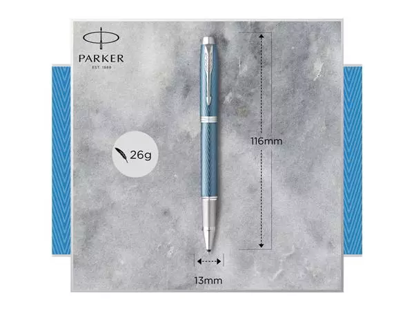 Een Rollerpen Parker IM Premium blue CT fijn koop je bij Continu Kantoor