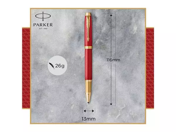 Een Rollerpen Parker IM Premium deep red GT fijn koop je bij Friese Schrijfkamer