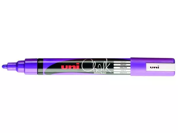 Een Krijtstift Uni-ball chalk rond 1.8-2.5mm paars koop je bij Schellen Boek- en Kantoorboekhandel