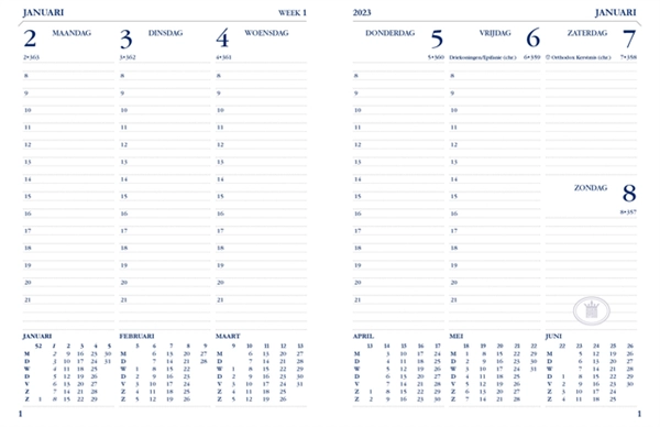 Agenda 2025 Ryam Weekplan limited edition 7dagen/2pagina's assorti