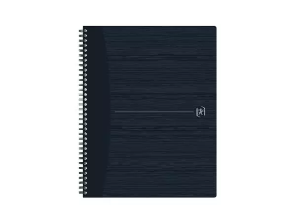 Een Cahier spirale Oxford Origin A4+ 4 trous ligné 140 pages 80g noir koop je bij QuickOffice BV