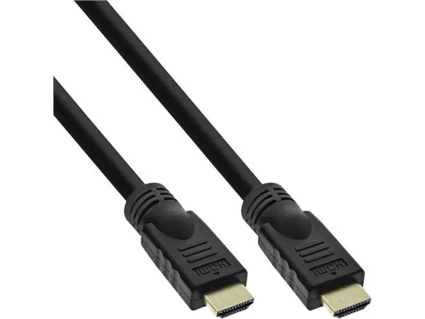 Een KABEL INLINE HDMI ETHERNET 4K M/M 2 M ZWART koop je bij VDP Office