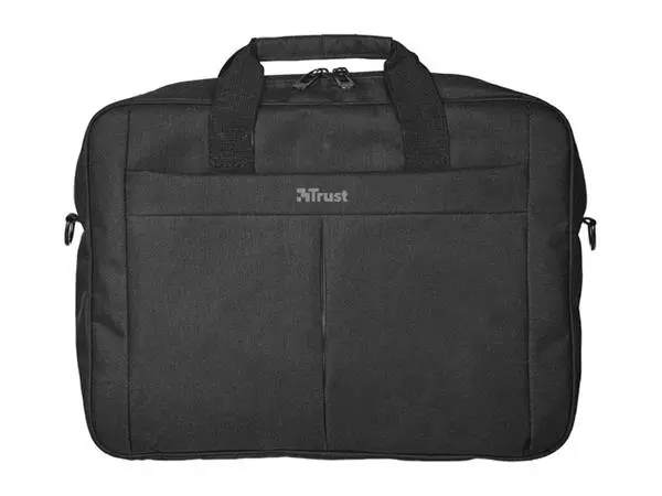 Een Laptoptas Trust Primo 16 inch zwart koop je bij Continu Kantoor