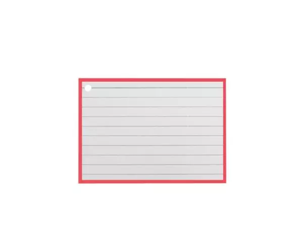 Een Flashcards A7 Rood incl. clipring koop je bij Topkantoor Repro Creatief