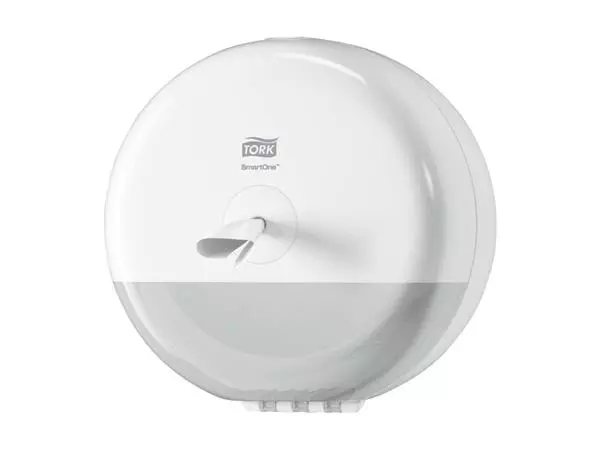 Een Toiletpapierdispenser Tork T9 Mini wit 681000 koop je bij Egner kantoorspecialisten