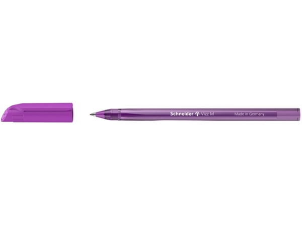 Een Balpen Schneider Vizz medium paars koop je bij Kantoorenthuis.nl