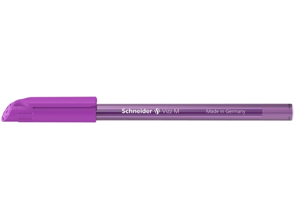 Een Balpen Schneider Vizz medium paars koop je bij Kantoorenthuis.nl