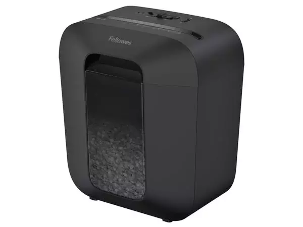 Een Papiervernietiger Fellowes Powershred LX25M snippers 4x12mm zwart koop je bij Friese Schrijfkamer