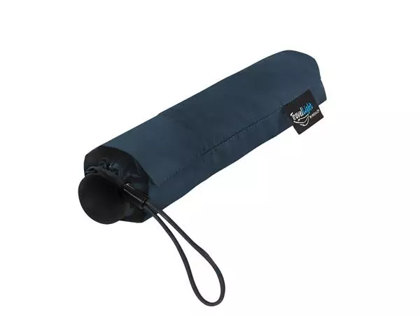 Een Paraplu Travellight® extreem licht opvouwbaar windproof doorsnede 90 cm donker blauw koop je bij Deska Alles voor Kantoor