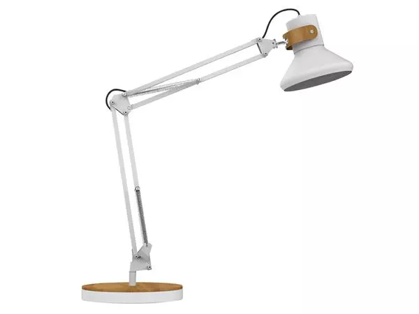 Een Bureaulamp Unilux Baya led bamboe wit koop je bij QuickOffice BV