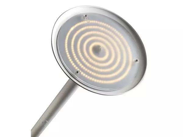 Een Vloerlamp Unilux Pryska led hout wit koop je bij Continu Kantoor