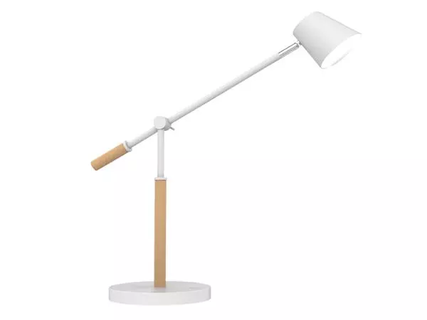 Een Bureaulamp Unilux Vicky led hout wit koop je bij QuickOffice BV