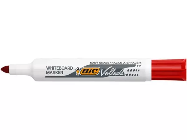 Een Viltstift Bic Velleda 1711 whiteboard rond large rood koop je bij Scheepstra Drachten