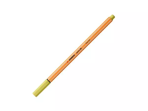 Een Fineliner STABILO point 88/67 fijn mosterd koop je bij Clippz! Office Supplies