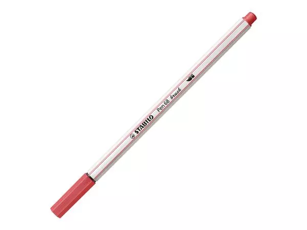 Een Brushstift STABILO Pen 568/47 roestig rood koop je bij Clippz! Office Supplies