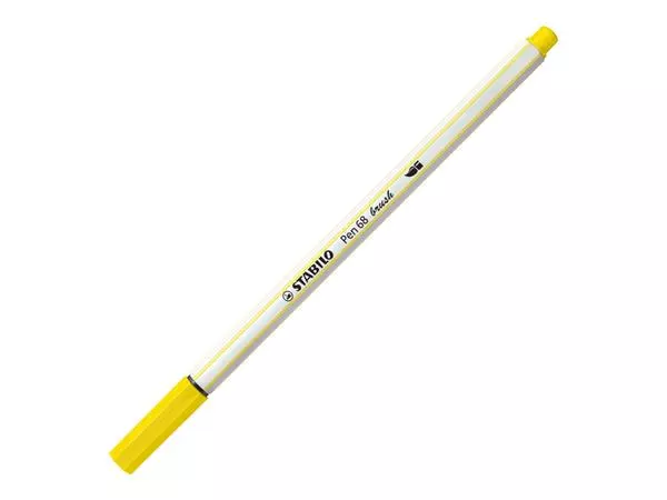 Een Brushstift STABILO Pen 568/24 citroengeel koop je bij De Joma BV