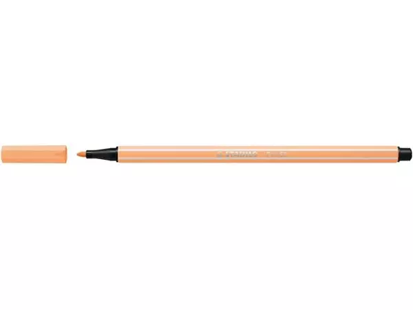 Een Viltstift STABILO Pen 68/25 medium pastel oranje koop je bij Schellen Boek- en Kantoorboekhandel