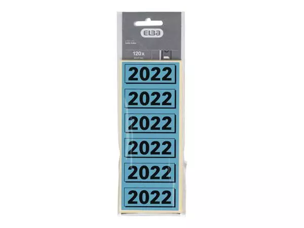 Een Rugetiket Elba 2022 57x25mm blauw koop je bij De Joma BV