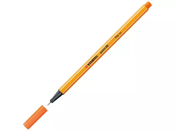 Een Fineliner STABILO point 88/30 fijn bleek vermiljoen koop je bij Supply Mij