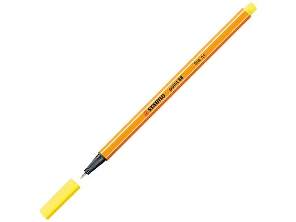 Een Fineliner STABILO point 88/24 fijn citroengeel koop je bij Supply Mij