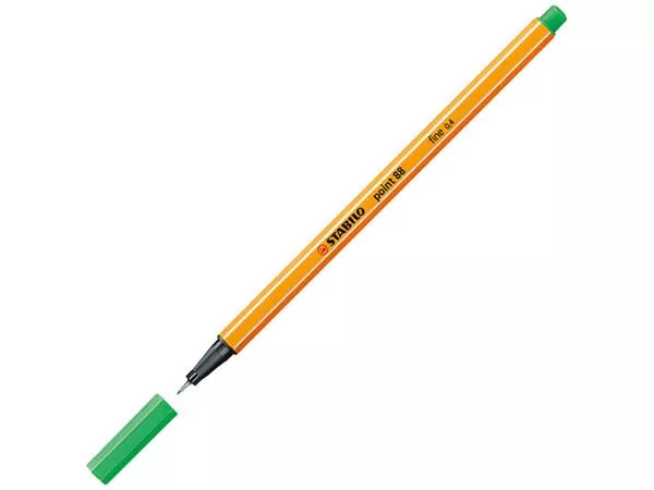 Een Fineliner STABILO point 88/16 fijn licht smaragdgroen koop je bij Clippz! Office Supplies