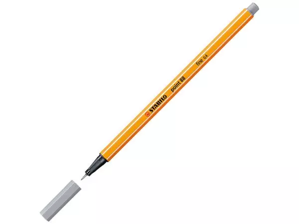 Buy your Fineliner STABILO point 88/95 fijn middelkoud grijs at QuickOffice BV