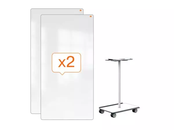 Een Whiteboard systeem Nobo Move & Meet 1800x900mm koop je bij Sysdicom BV