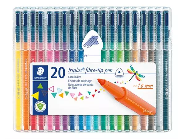 Een Kleurstift Staedtler 323 Triplus color à 20 kleuren koop je bij Schellen Boek- en Kantoorboekhandel