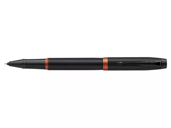 Een Rollerpen Parker IM oranje ring F zwart koop je bij All Office Kuipers BV