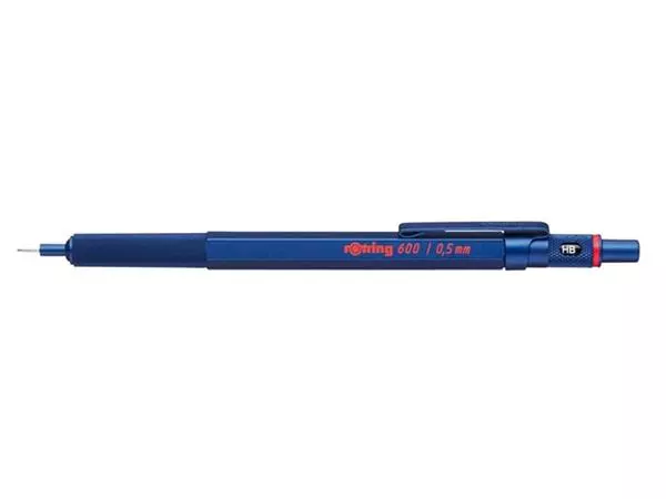 Een Vulpotlood rOtring 600 0,5mm blauw koop je bij Kantoorboekhandel Van Atten